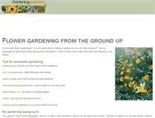 Tablet Screenshot of flower-gardening-made-easy.com